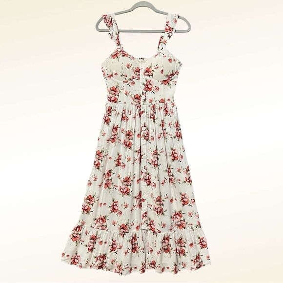 B.O.G. Collective Dresses & Skirts - B.O.G. Collective Floral Sundress Size Small White Pink Coqette Cottagecore